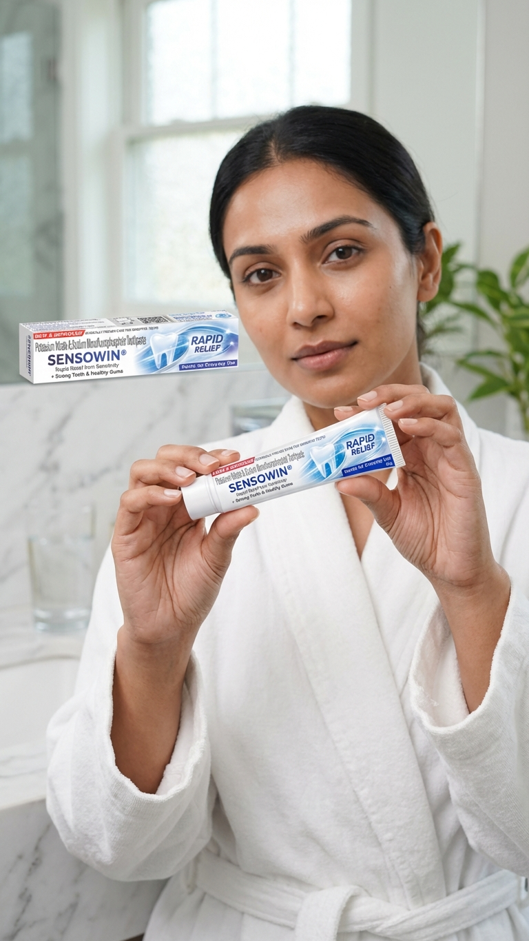 Correct brushing technique with SENSOWIN® — step-by-step visual guide